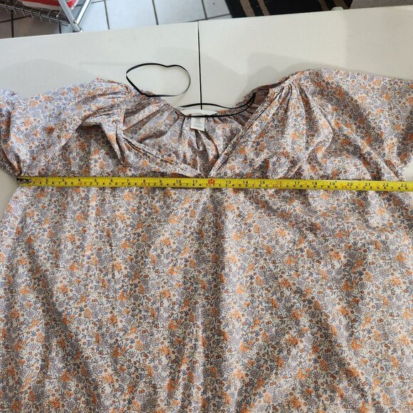 H&M Dress Womens Floral Print Long Sleeve Tunic A Line Dress XS Boho - Picture 6 of 11